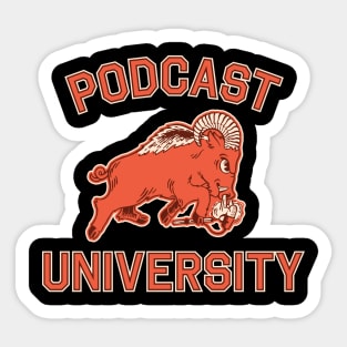 Podcast University Sticker